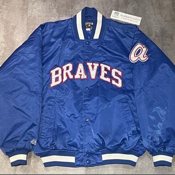 Atlanta Braves Majestic Cooperstown Collection Jacket XL - Picture 1 of 1